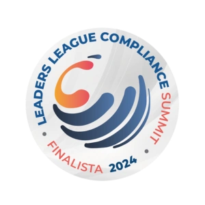 Selo de finalista 2024 do Leaders League Compliance Summit